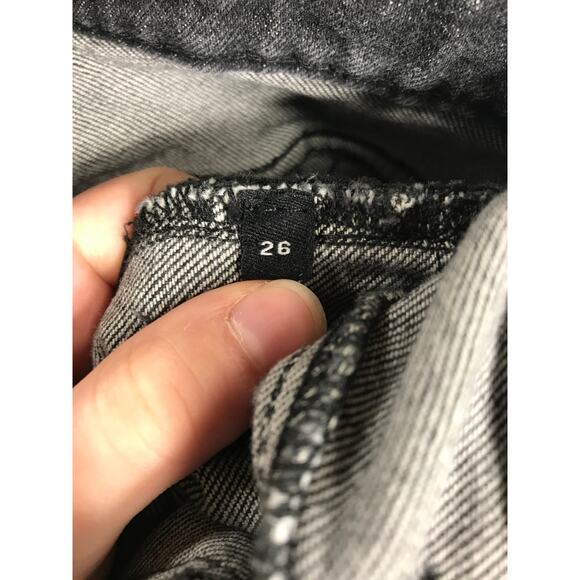 The Kooples Womens 26 Lizy Seamed Paneled Jeans Black Moto Biker Grunge Edgy - Picture 12 of 15